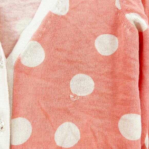 J.Crew Crewcuts Girls Fall Retro Button Polka Dot Cardigan Sweater Size 6/7 - Picture 2 of 5